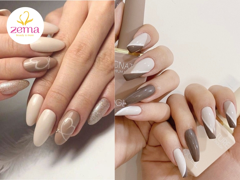 Sơn gel màu nâu sữa